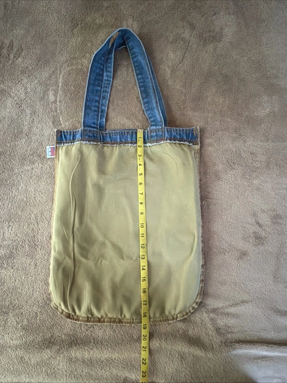 Active USA Denim Tote Bag - Blue